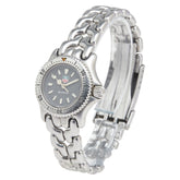 タグホイヤー プロフェッショナル 腕時計 S99.208M クオーツ ブラック文字盤 ステンレススチール レディース TAG HEUER 【中古】